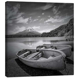 Leinwandbild Japan Idylle am Shoji-See mit Fuji - Melanie Viola