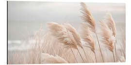 Quadro em alumínio Pampas grass in a gentle breeze - Melanie Viola