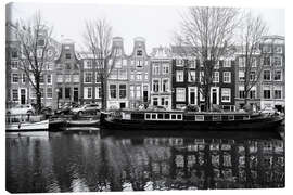 Canvas print Classic canal view of Amsterdam - George Pachantouris