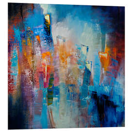 Hartschaumbild Farbenfreude