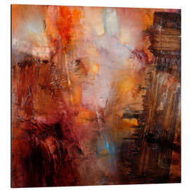 Alubild Crossing - Rot trifft türkis - Annette Schmucker