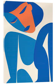 Tableau en verre acrylique Blue Portrait - Frank Daske