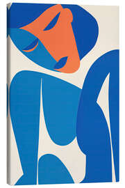 Tableau sur toile Blue Portrait - Frank Daske
