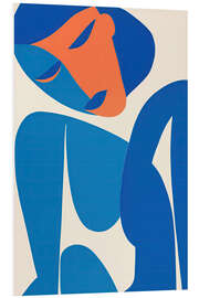 PVC print Blue Portrait