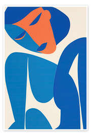 Wandbild Blue Portrait - Frank Daske