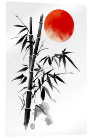 Akrylbillede Sun over the bamboo field - Peter Roder