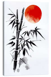 Lienzo Sun over the bamboo field - Peter Roder