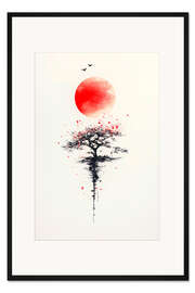 Gerahmter Kunstdruck Himmel und Erde - Peter Roder