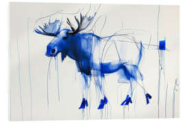 Acrylic print Blue Moose - Peter Roder