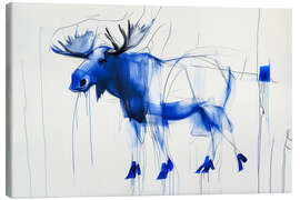 Canvas print Blue Moose - Peter Roder