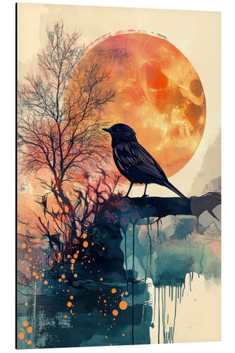 Cuadro de aluminio Watchful crow