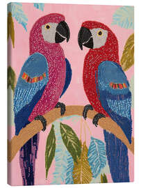 Lienzo Pair of parrots - Felipe Hora