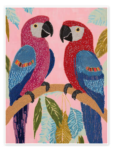Plakat Pair of parrots