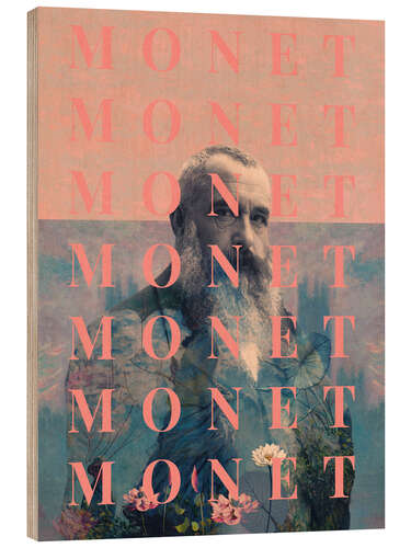 Stampa su legno For Claude Monet I