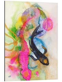 Tableau en aluminium Meditation with Koi - Zaira Dzhaubaeva