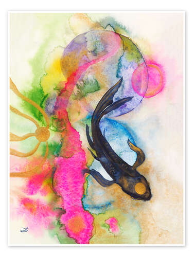 Poster Meditation with Koi