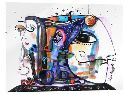 Acrylglasbild Salvador Dalis Katze