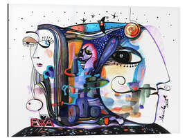 Tableau en aluminium Salvador Dali's Cat - Elena Samborskaja