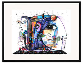 Gerahmter Kunstdruck Salvador Dalis Katze