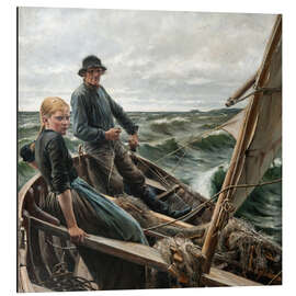 Tableau en aluminium At Sea - Albert Edelfelt
