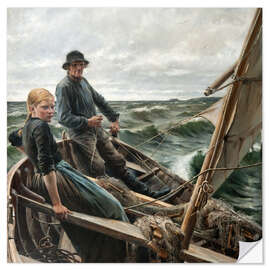 Sticker mural At Sea - Albert Edelfelt
