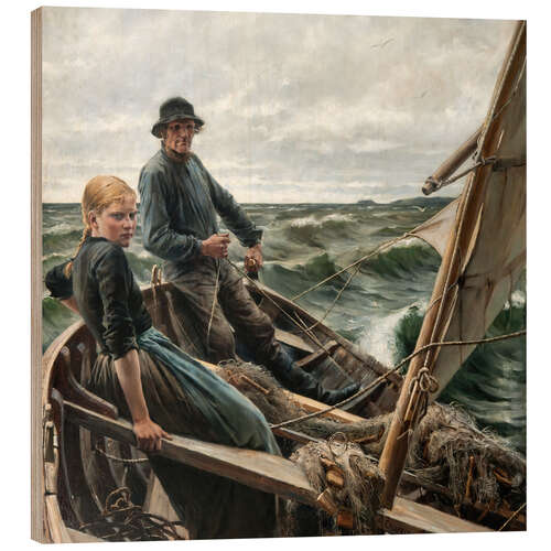 Trätavla At Sea