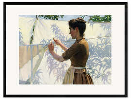 Innrammet kunsttrykk Shadows, 1887 - Charles Courtney Curran
