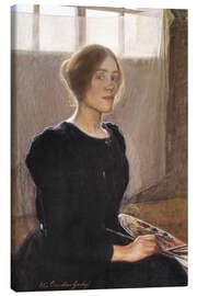 Canvas print Self-portrait - Elin Danielson-Gambogi