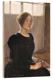 Holzbild Selbstbildnis