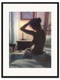Framed art print In Bed, 1897 - Elin Danielson-Gambogi