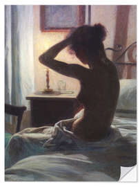 Naklejka na ścianę In Bed, 1897 - Elin Danielson-Gambogi