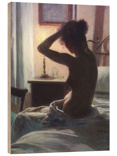 Tableau en bois In Bed, 1897