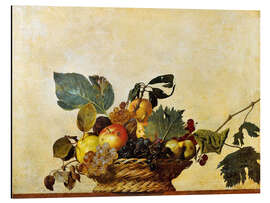Aluminiumtavla Basket of Fruit