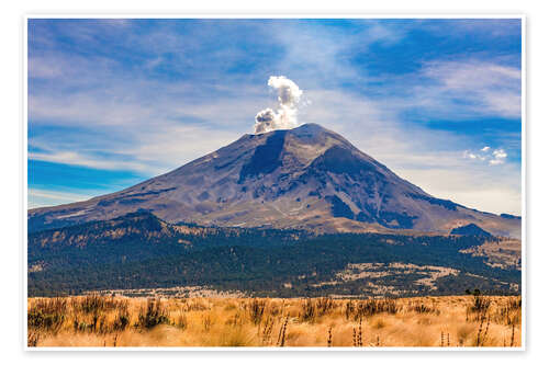 Plakat Volcano Popocatepetl, Iztaccihuatl National Park, Mexico