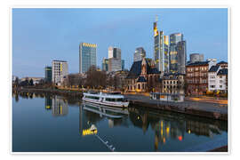 Plakat Frankfurt am Main, river with reflection of the skyline - Jan Wehnert