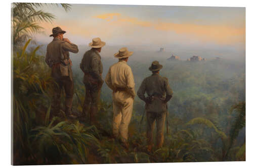 Obraz na szkle akrylowym Explorers at Dawn