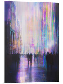 Tableau en verre acrylique Luminous Times Square - Felipe Hora