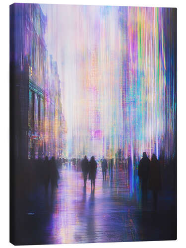Stampa su tela Luminous Times Square
