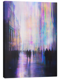 Stampa su tela Luminous Times Square - Felipe Hora
