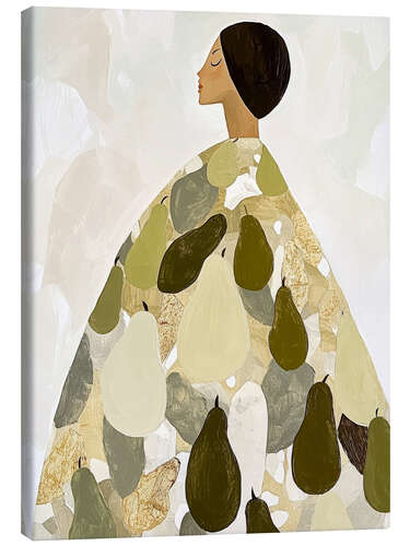 Stampa su tela Golden Green Queen
