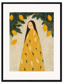 Gerahmter Kunstdruck Lemon Whisper