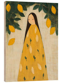Wood print Lemon Whisper - DejaReve