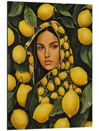 Alubild Lemon Glow - Eine Zitrusmuse - DejaReve