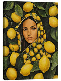 Tableau sur toile Lemon Glow - A Citrus Muse - DejaReve