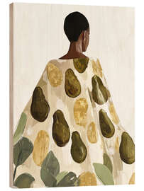 Obraz na drewnie Avocado Muse - DejaReve