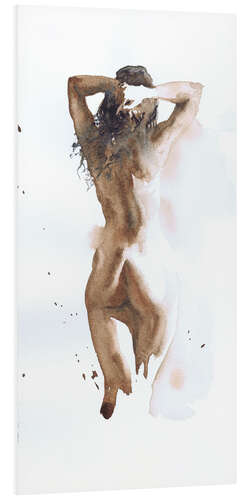 Foam board print Watercolour erotic