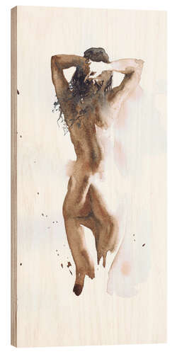 Obraz na drewnie Watercolour erotic