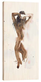 Obraz na drewnie Watercolour erotic