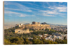 Wood print Majestic view of the Acropolis of Athens - George Pachantouris