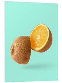 Hartschaumbild Kiwi trifft auf Zitrone